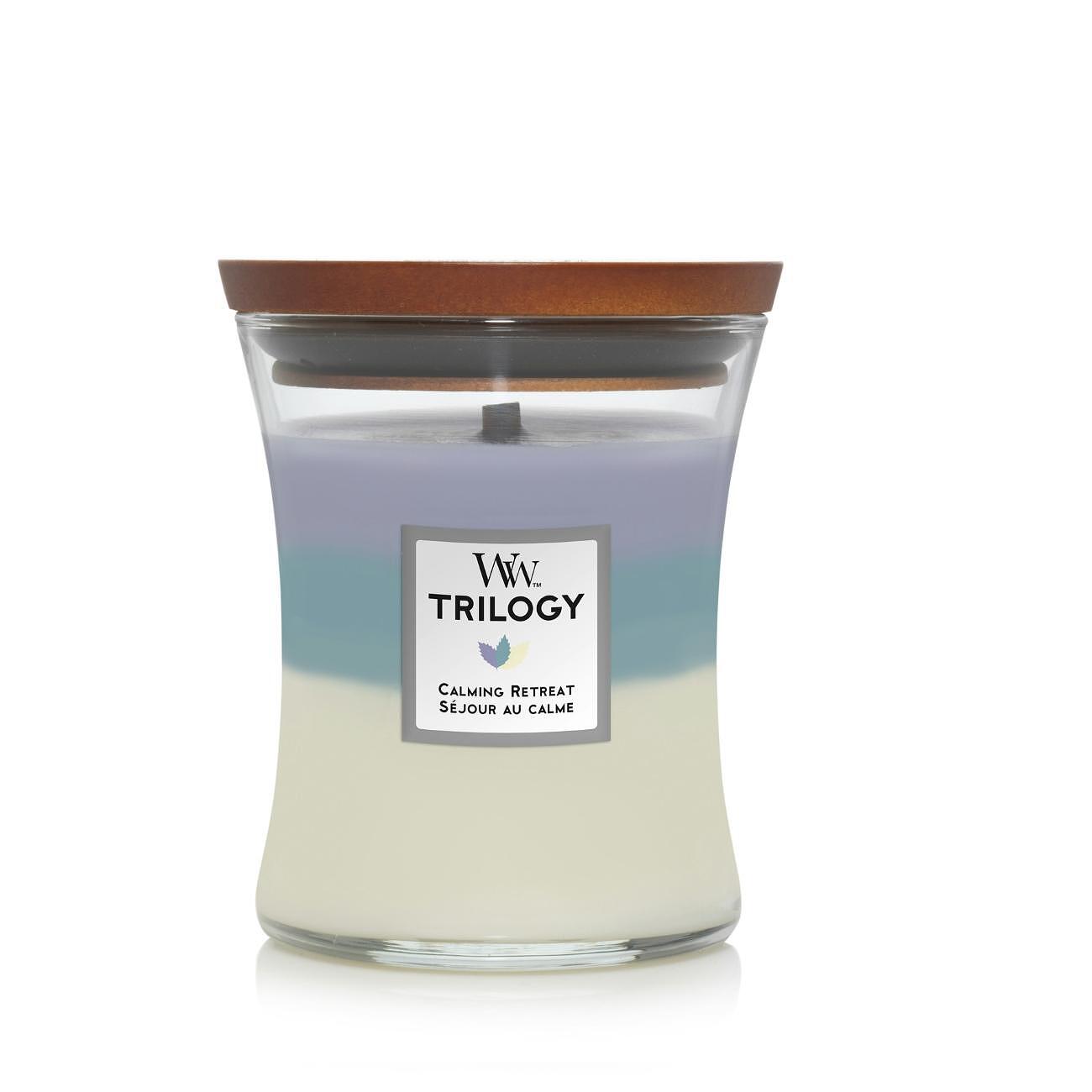 СВЕЩ WOOD WICK TRIL MEDIUM JAR - CALMING RETREAT