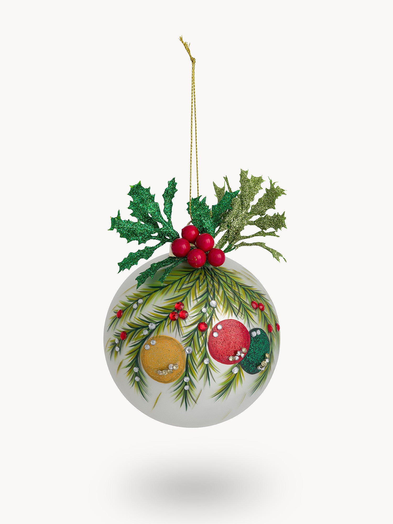 Коледна топка за елха, COINCASA, 6803698, стъкло