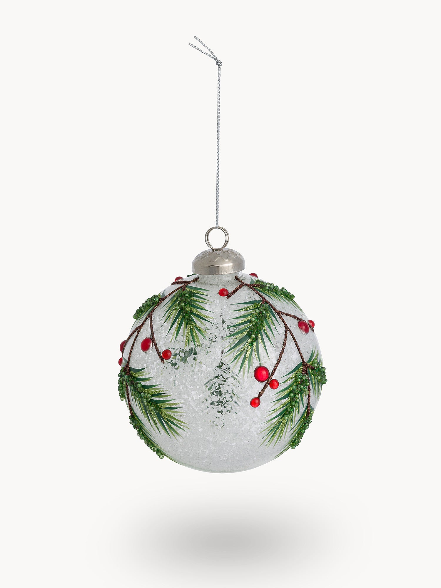 Kоледна топка за елха,COINCASA, 6803702, стъкло, 10 см. диаметър