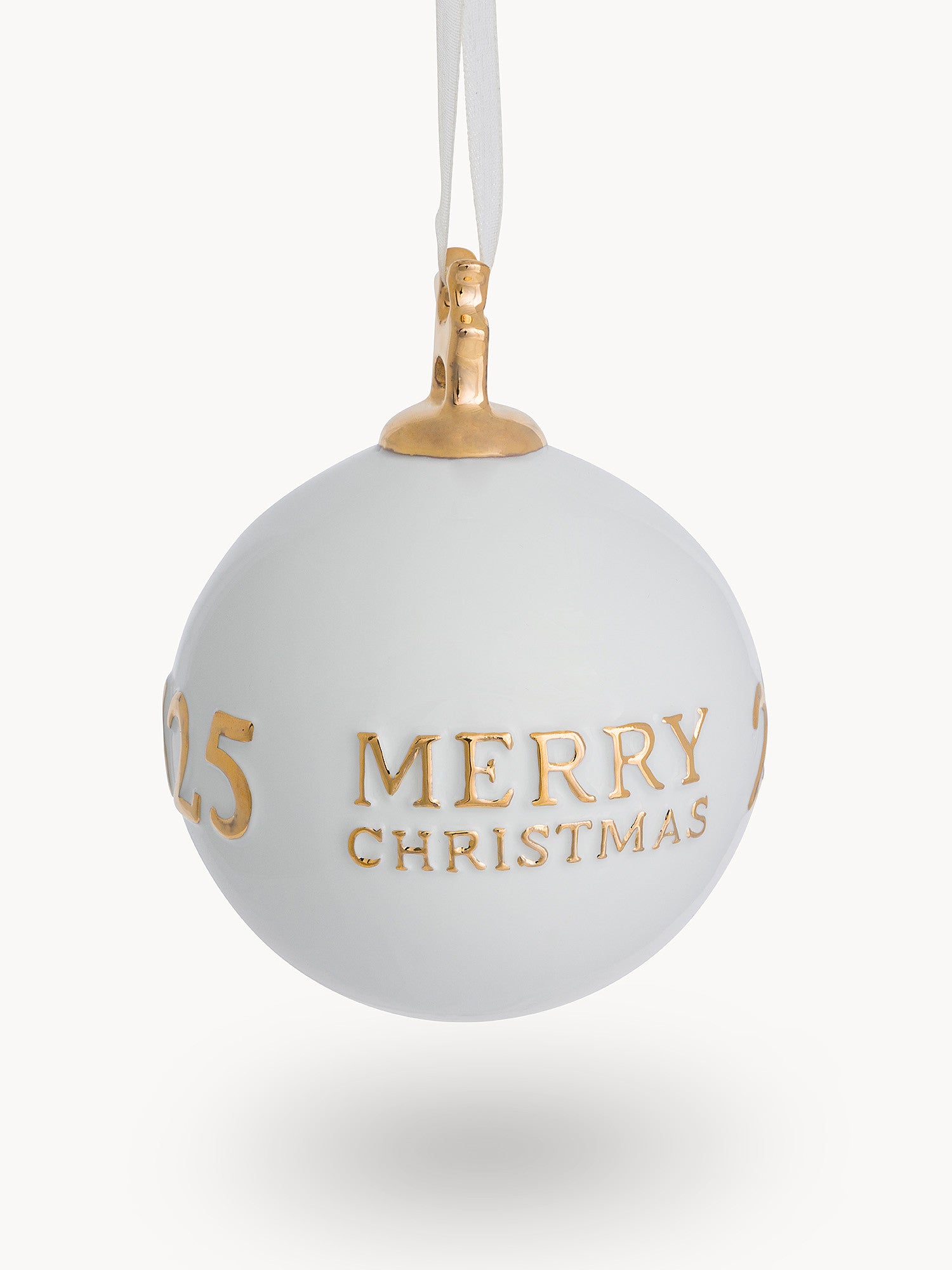 Коледна топка за елха COINCASA,6804331, порцелан, 10 см.