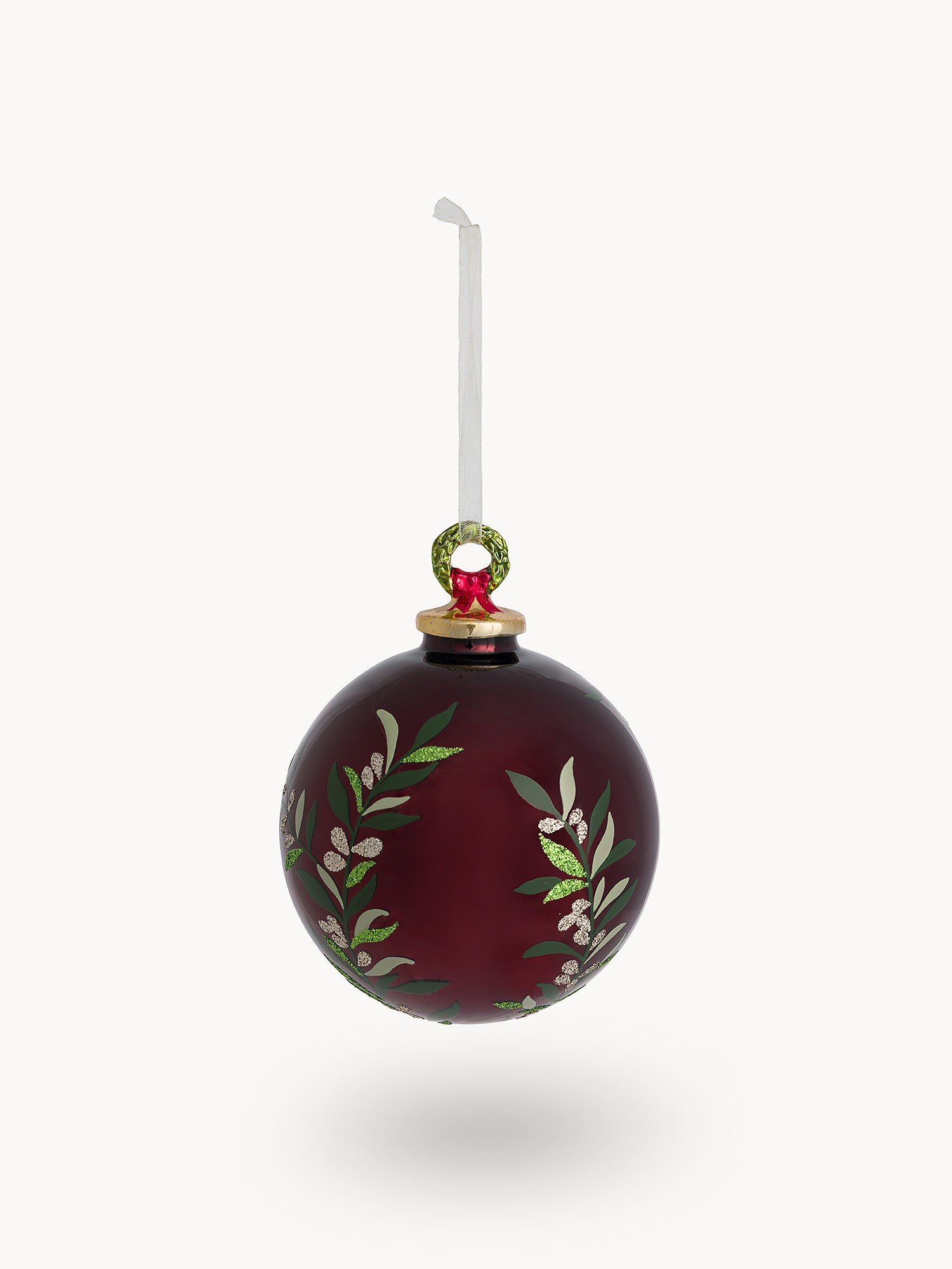 Коледна топка за елха COINCASA,6804337, стъкло, 10 см.