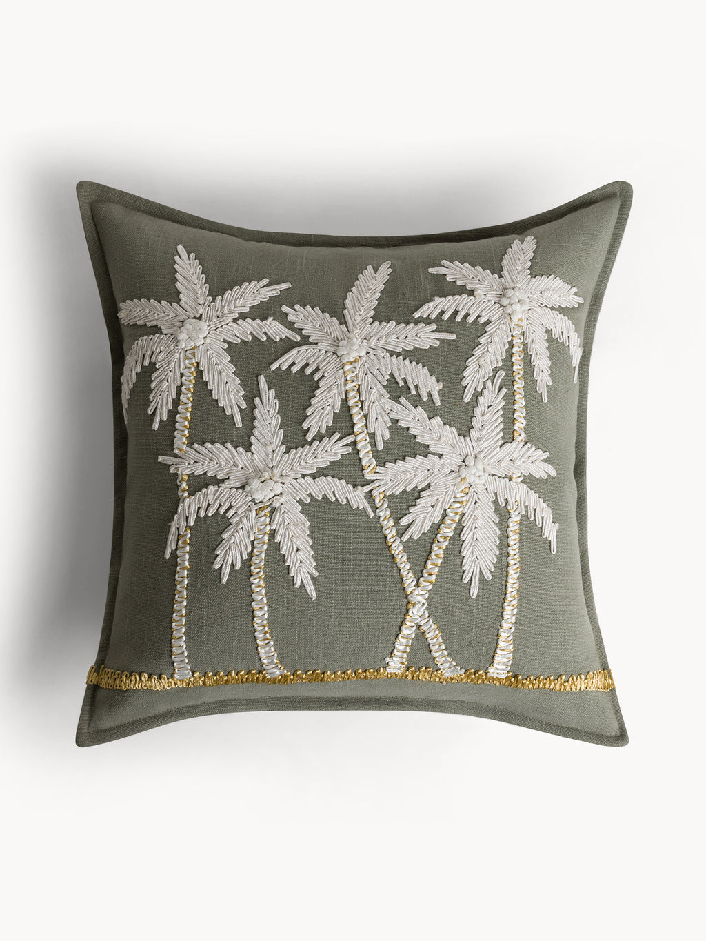 Възглавница COINCASA, CUSHION PALMS, 7475384, сива