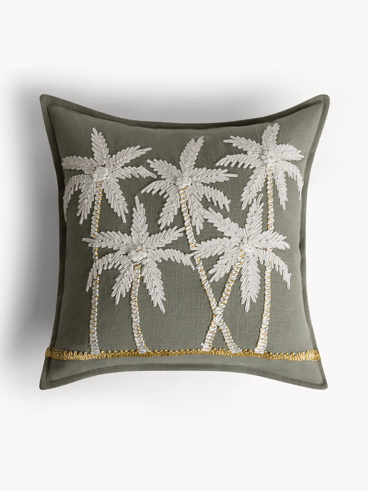Възглавница COINCASA, CUSHION PALMS, 7475384, сива
