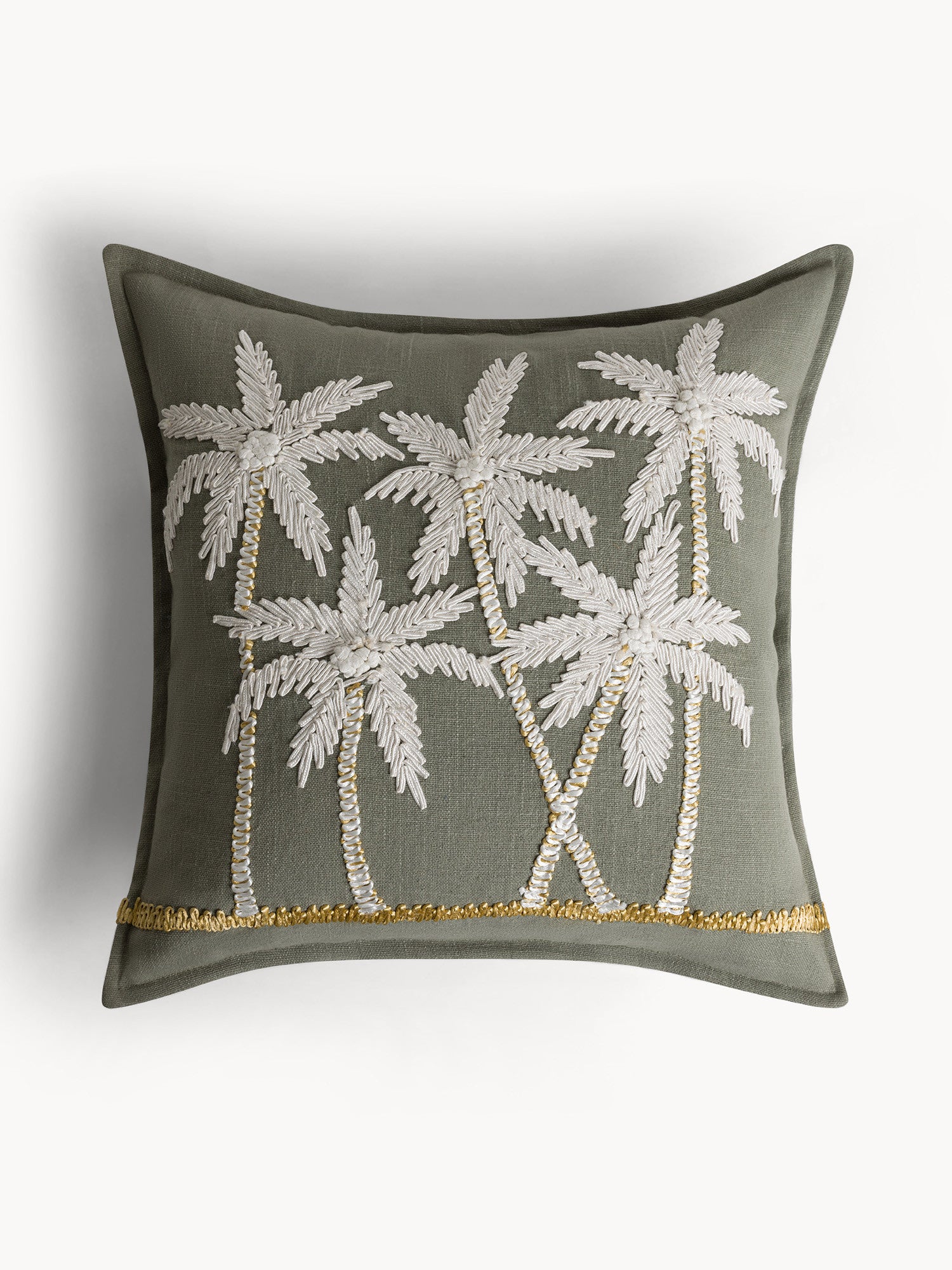 Възглавница COINCASA, CUSHION PALMS, 7475384, сива