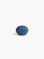Свещ от восък и соя,COINCASA, 7477118, SHELL CANDLE BLU