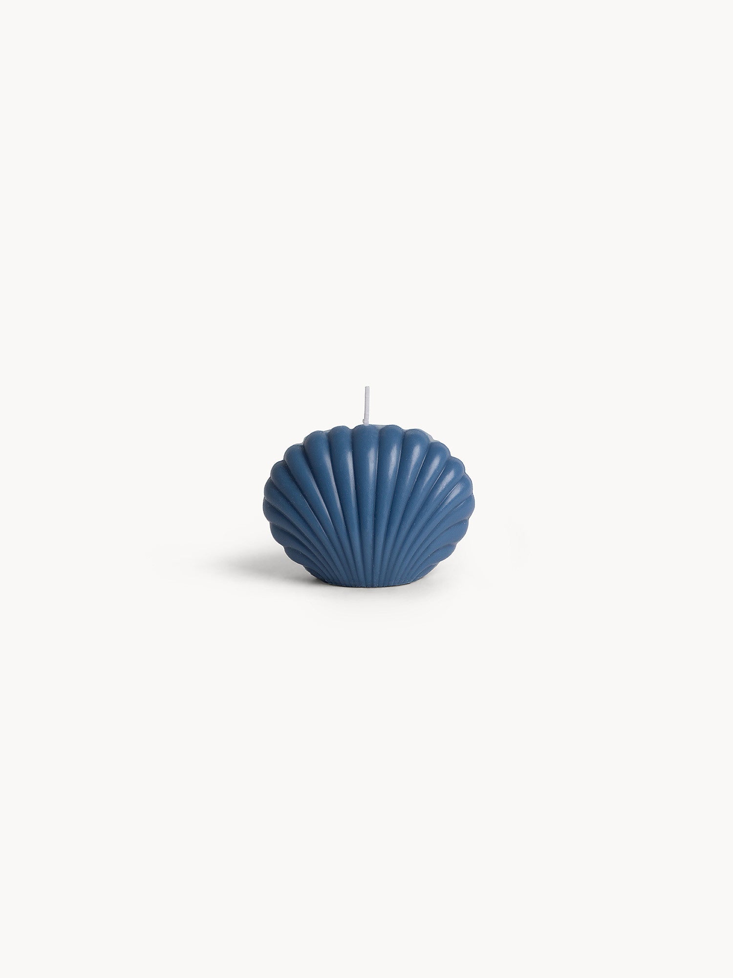 Свещ от восък и соя,COINCASA, 7477118, SHELL CANDLE BLU