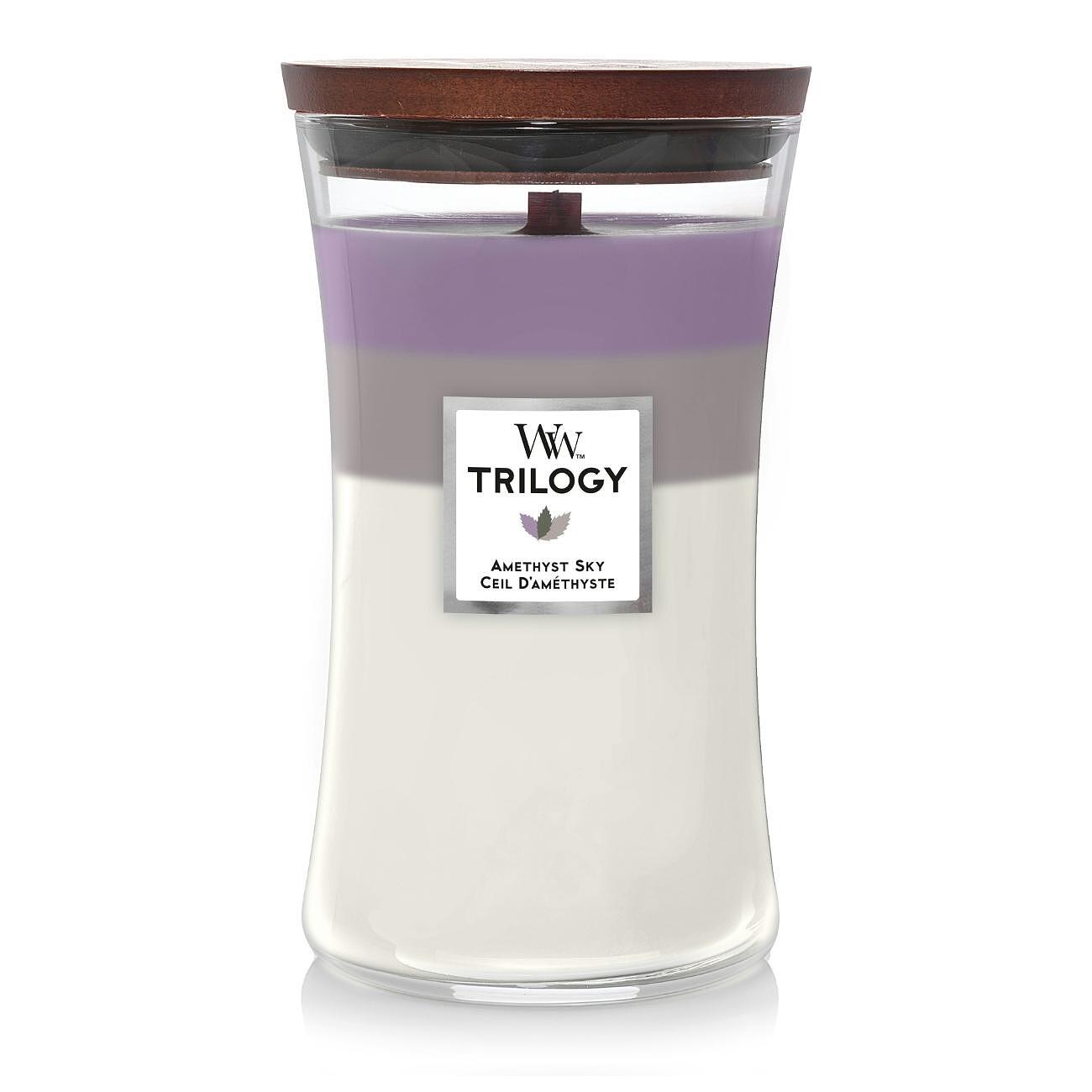 СВЕЩ WOOD WICK TRIL LARGE JAR - AMETHYST SKY