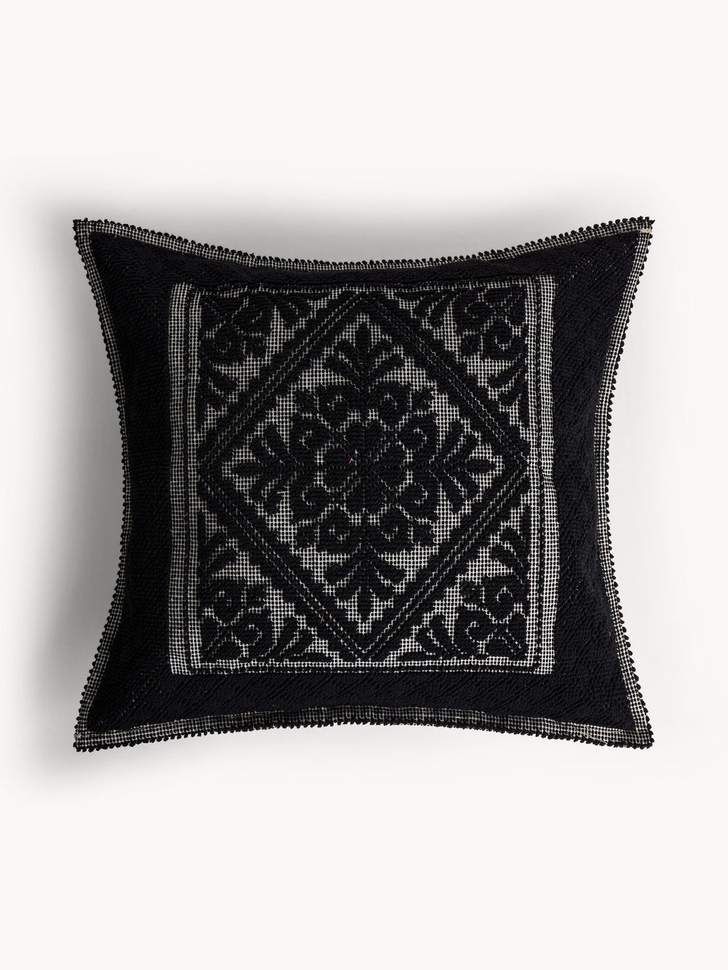 Възглавница COINCASA, CUSHION SARDINIAN, 7477312, черно-бяла