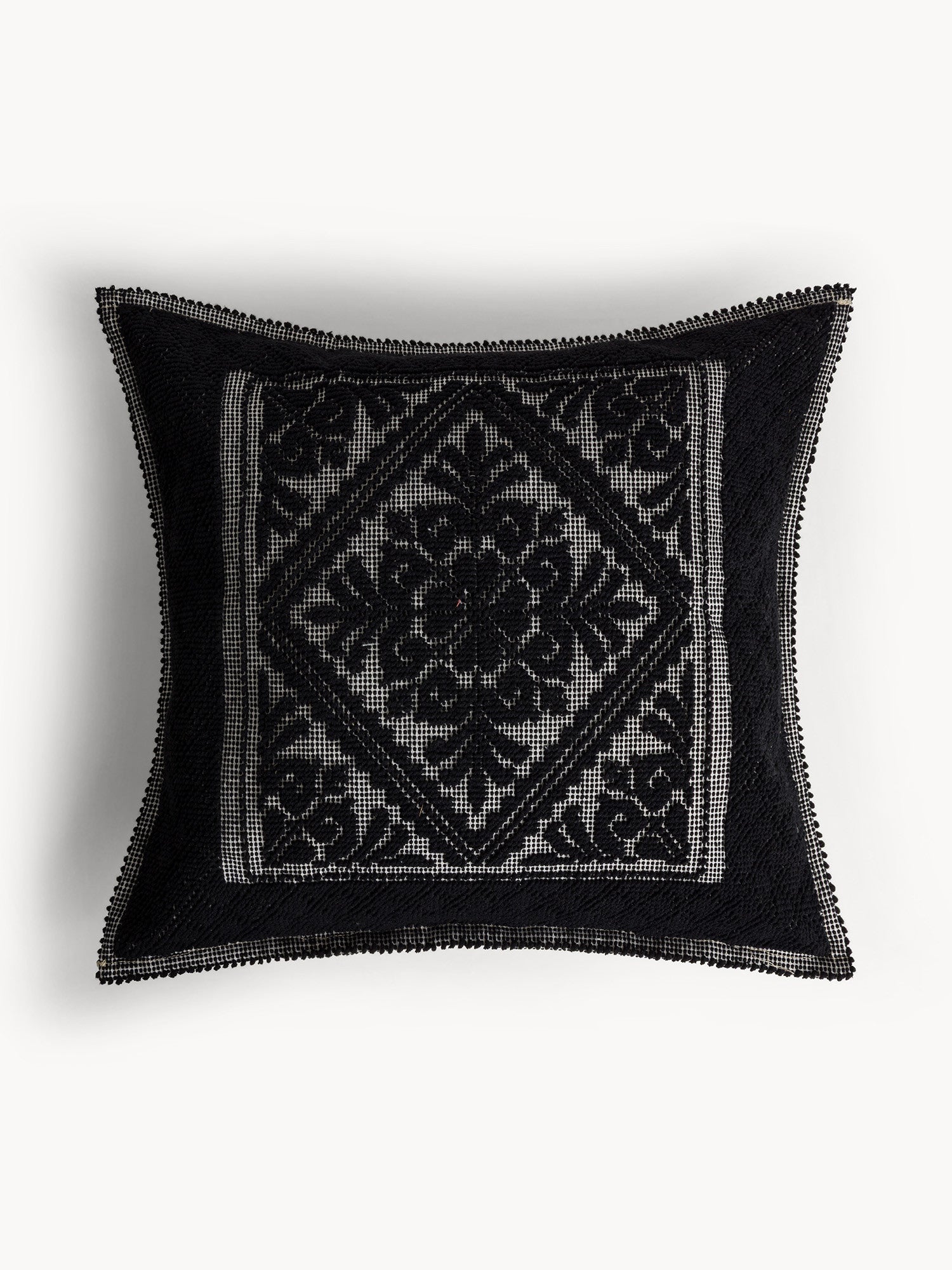 Възглавница COINCASA, CUSHION SARDINIAN, 7477312, черно-бяла