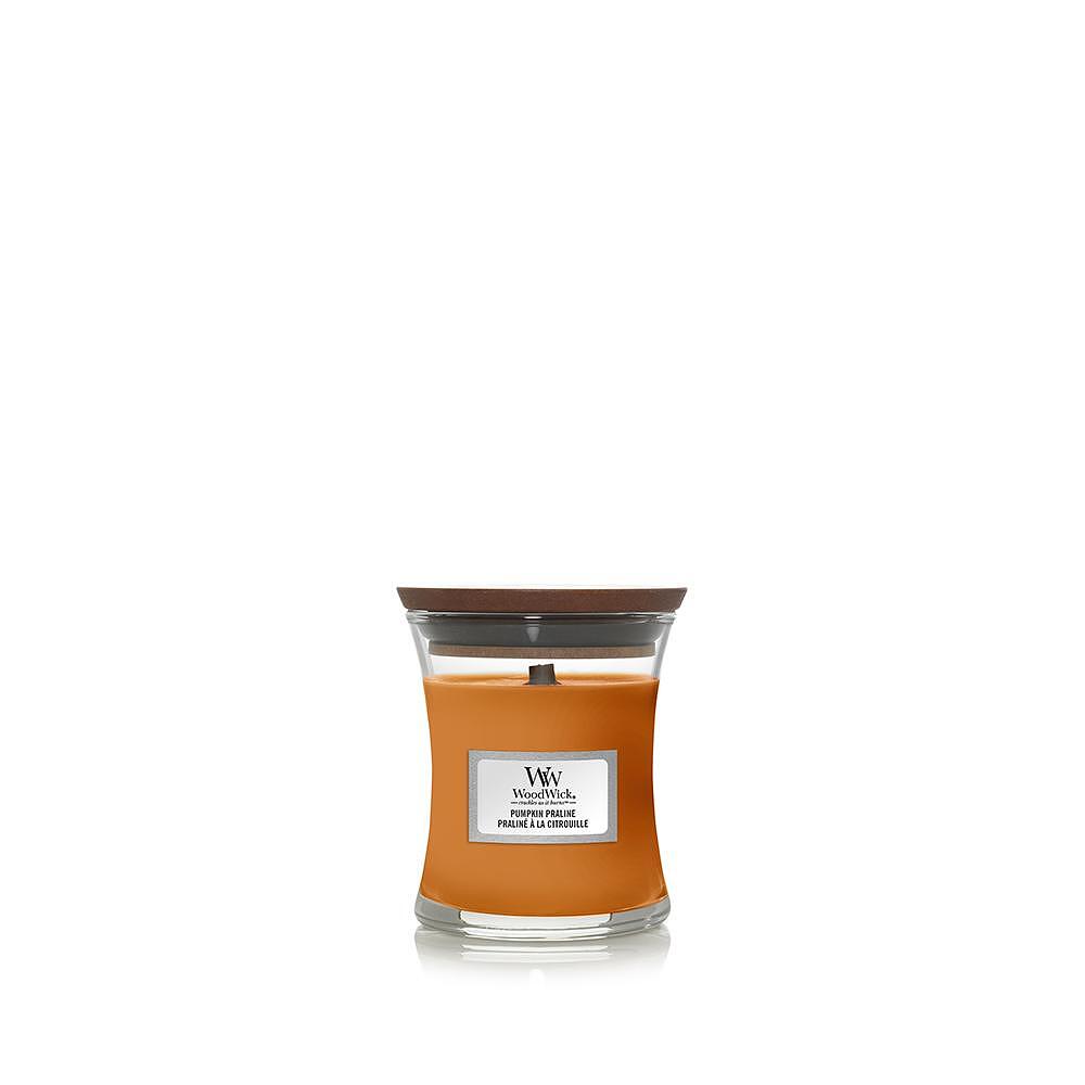 СВЕЩ WOOD WICK MINI JAR - PUMPKIN PRALINE / ТИКВЕН БОНБОН/1720905E