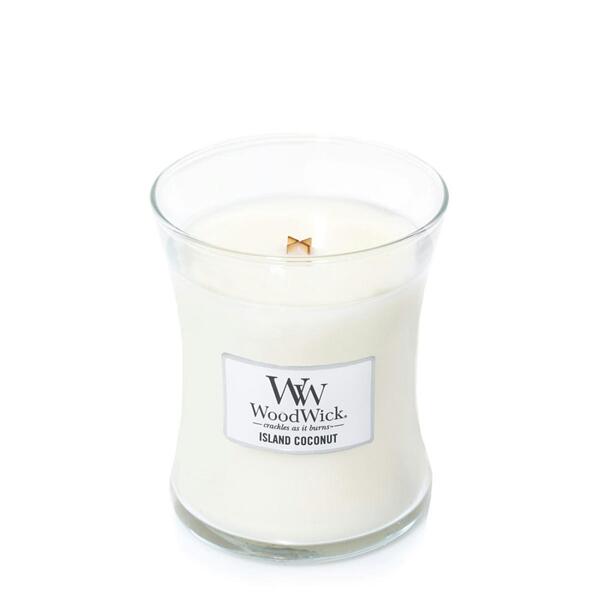 СВЕЩ WOOD WICK MEDIUM JAR - ISLAND COCONUT
