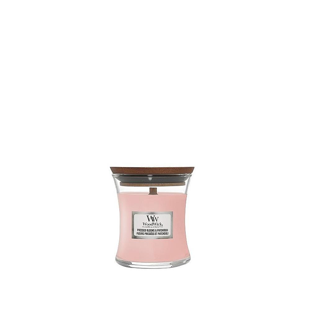 СВЕЩ WOOD WICK MINI JAR - PRESSED BLOOMS&PATCHOU/ПРЕСОВАНИ ЦВЕТЯ И ПАЧУЛИ,1632430E/