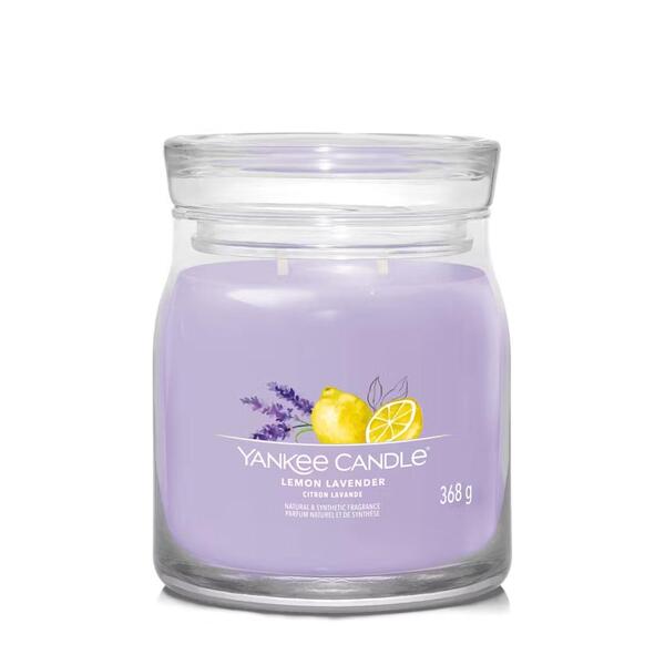 YC SIGNAT СВЕЩ СРЕДЕН БУРКАН LEMON LAVENDER/ЛИМОН И ЛАВАНДУЛА/1630004E